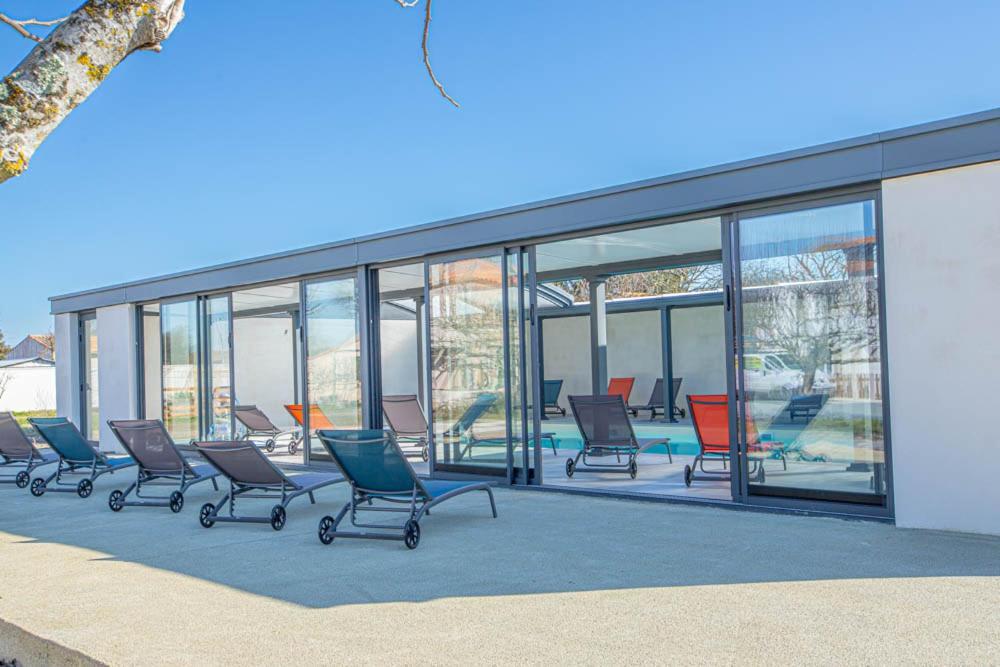 Le Vaisseau Maison Avec Piscine/Parking/Wifi/Plages 5Kms Ле Мат Екстериор снимка