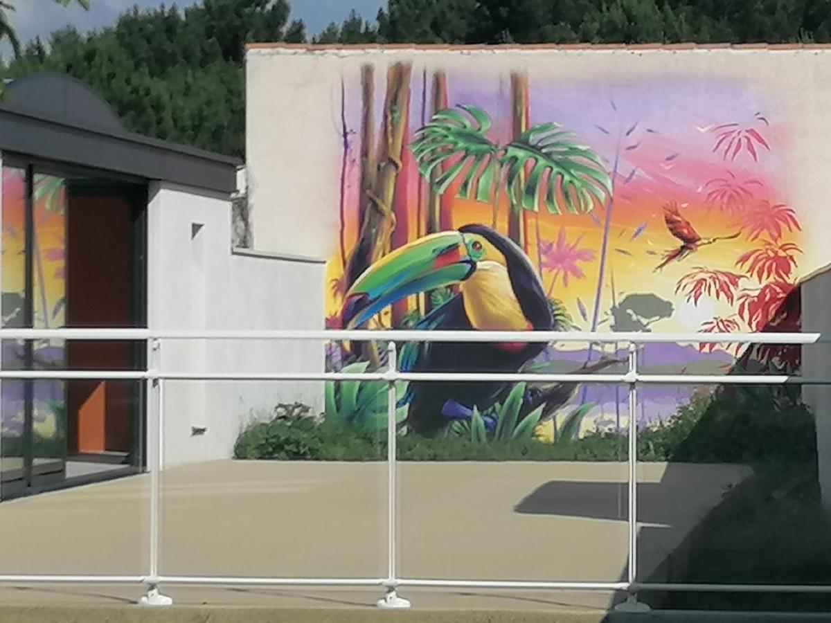 Le Vaisseau Maison Avec Piscine/Parking/Wifi/Plages 5Kms Ле Мат Екстериор снимка